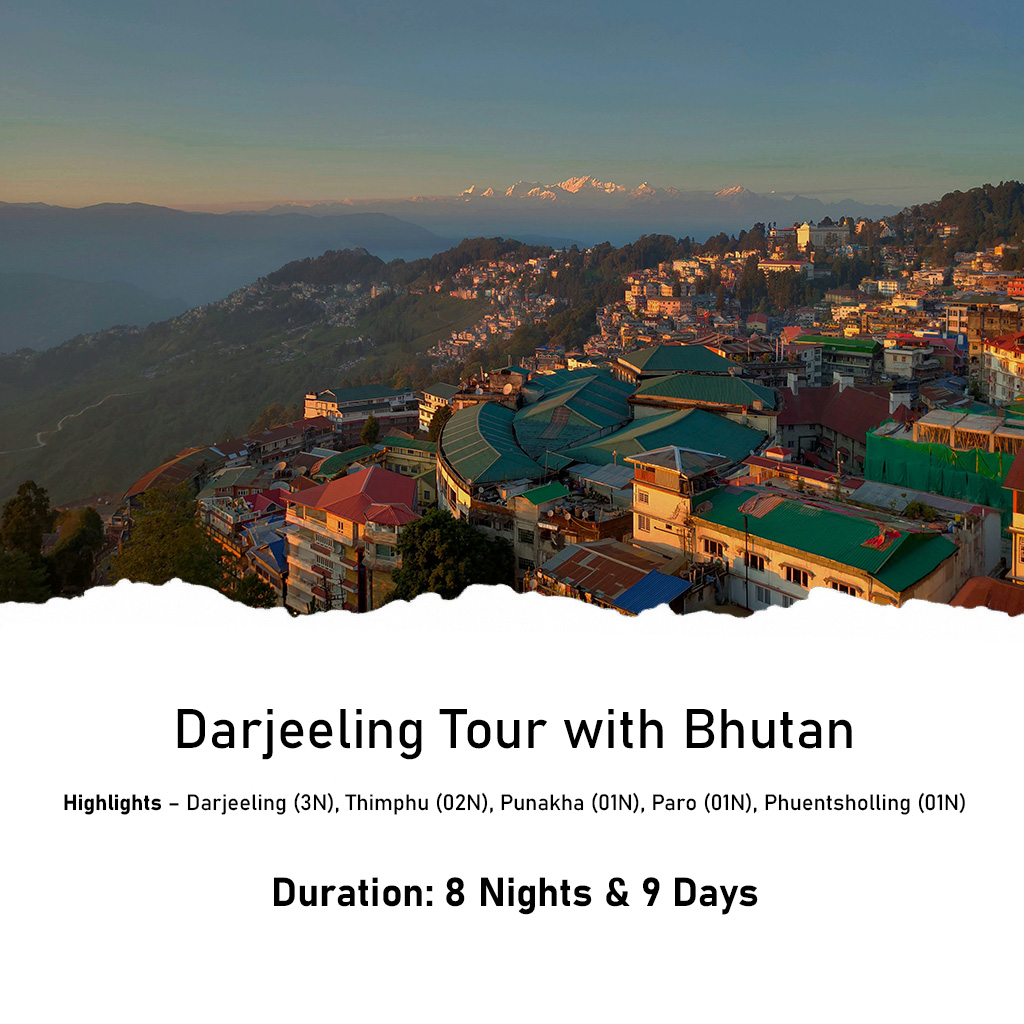 Darjeeling Tour with Bhutan (8 Nights - 9 Days) Feature Image Darjeeling Tour with Bhutan (8 Nights - 9 Days) Feature Image